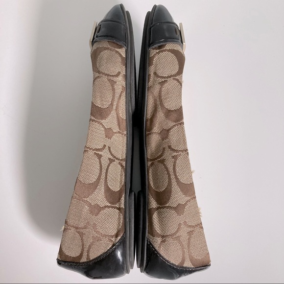 Coach Women's Natural London Signature Ballet Flat - Picture 3 of 5